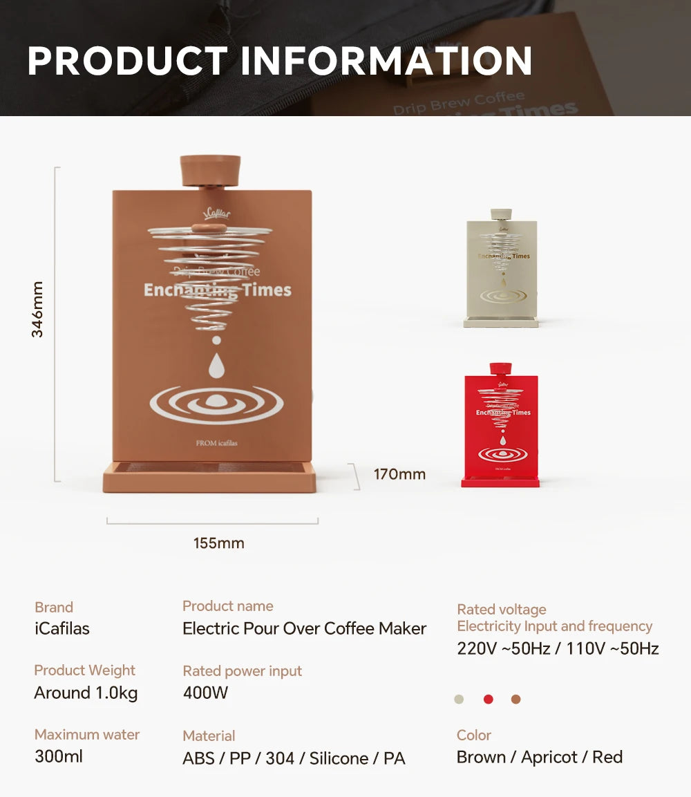 Electric Pour Over Coffee Maker