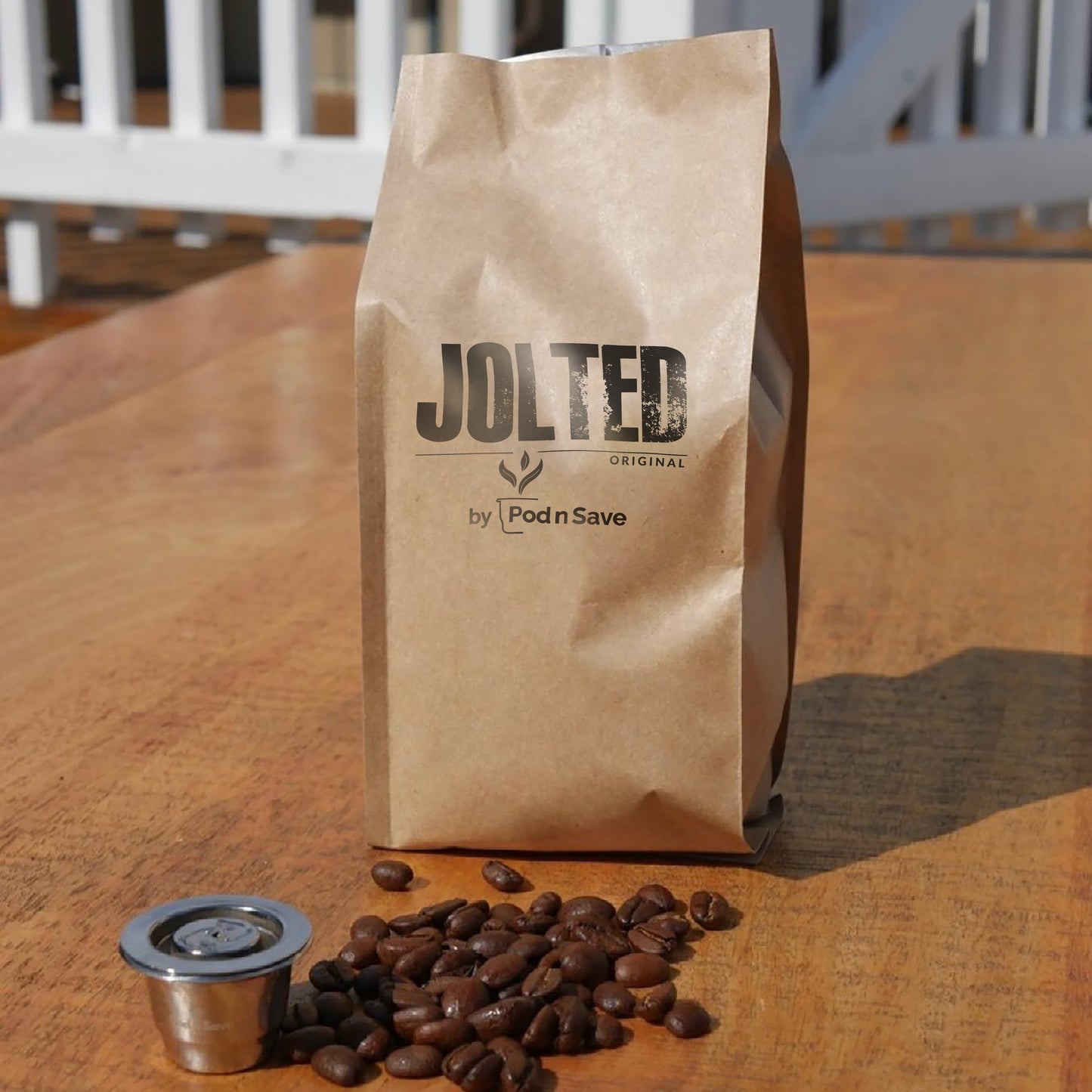 JOLTED COFFEE- ORIGINAL Specifically designed pod blend coffee - great for Plungers too!