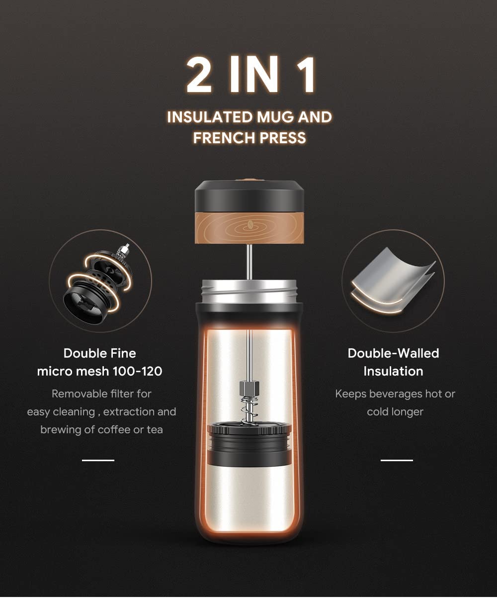 Travel French Press Mug