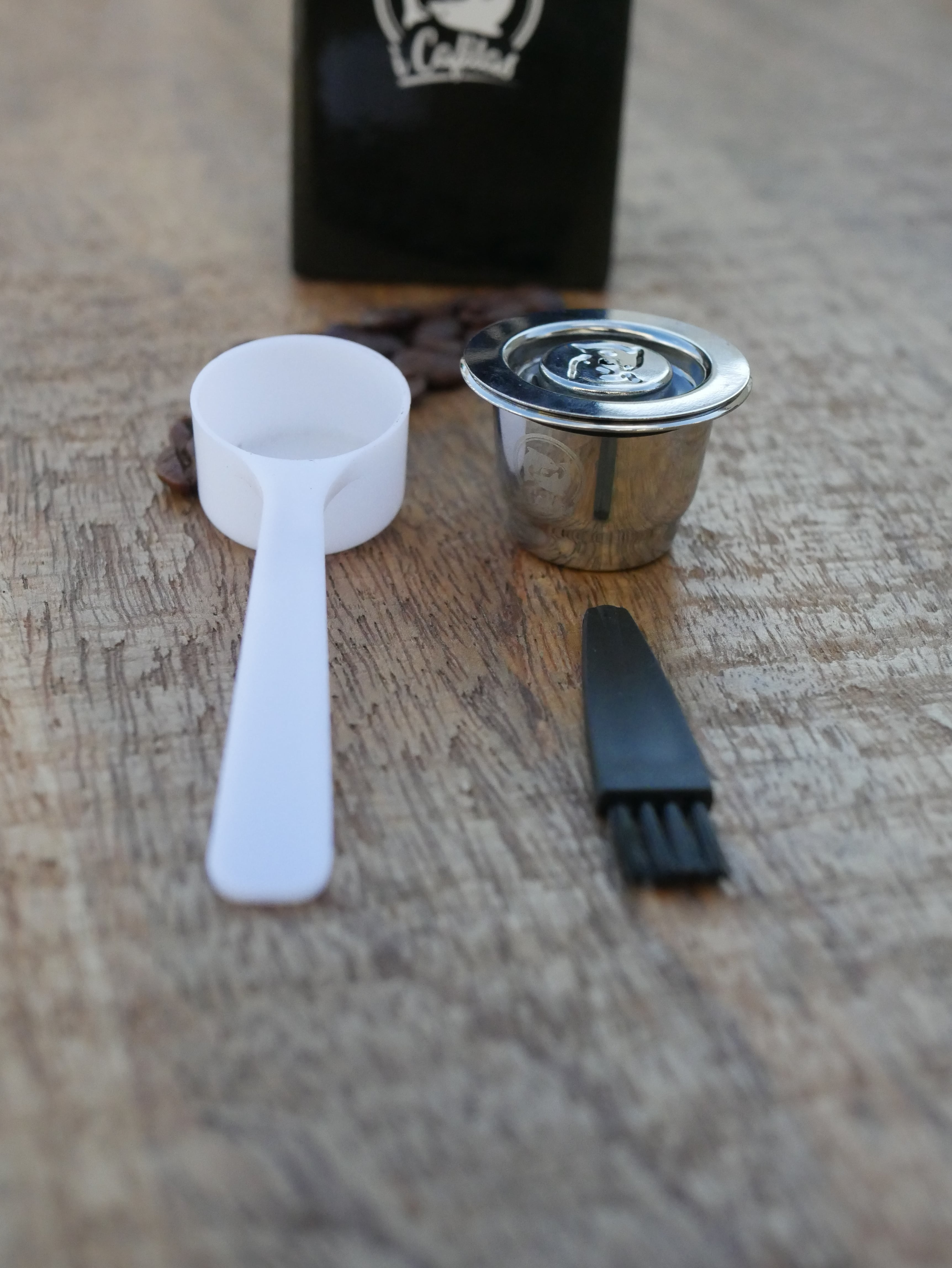 Reusable Stainless Steel Coffee Pod Kit + Tamper