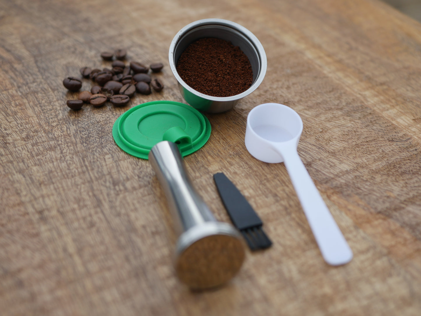 Reusable Stainless Steel Dolce Gusto Pod Kit + Tamper