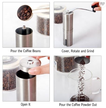 Stainless Steel Hand-wound Coffee Grinder